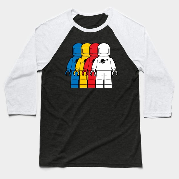 Classic Spacemen Baseball T-Shirt by Davidhedgehog